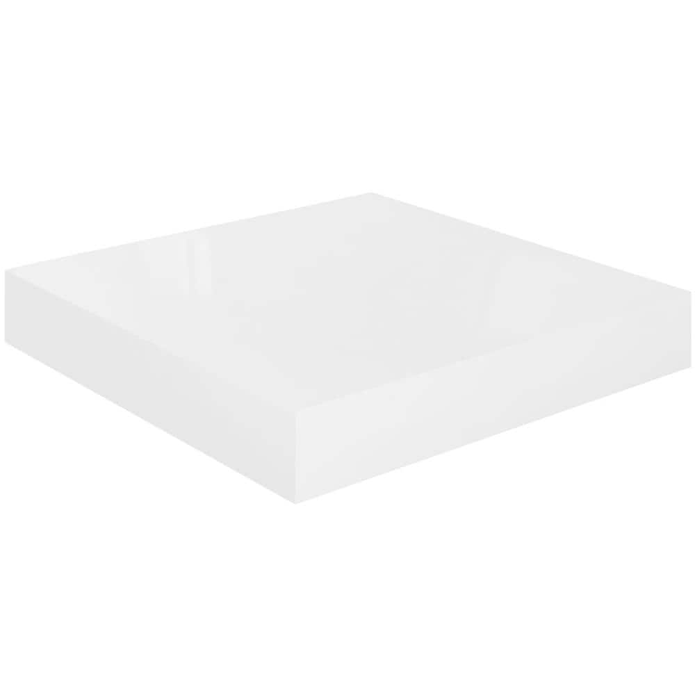 Scaffale A Parete Bianco Lucido 23x23,5x3,8 Cm In Mdf - Foto 2