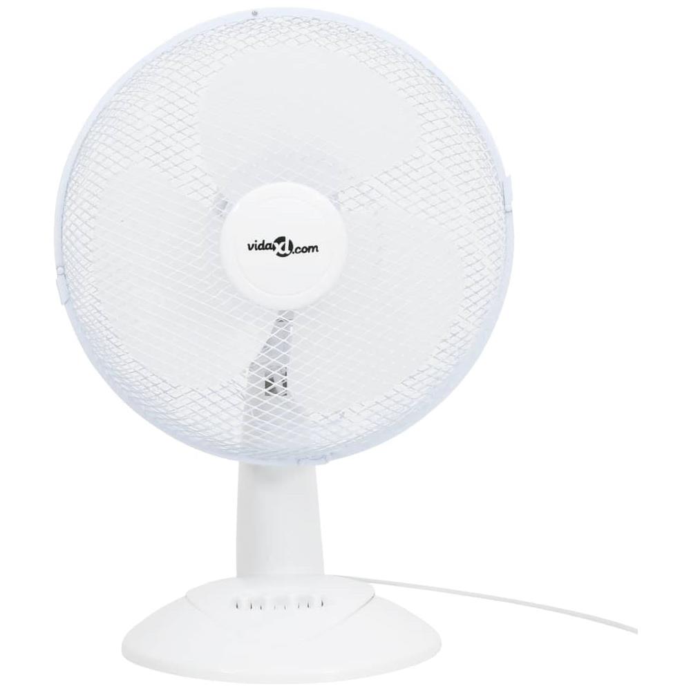 Ventilatore da Tavolo a 3 Velocità 30 cm 40 W Bianco - Foto 3