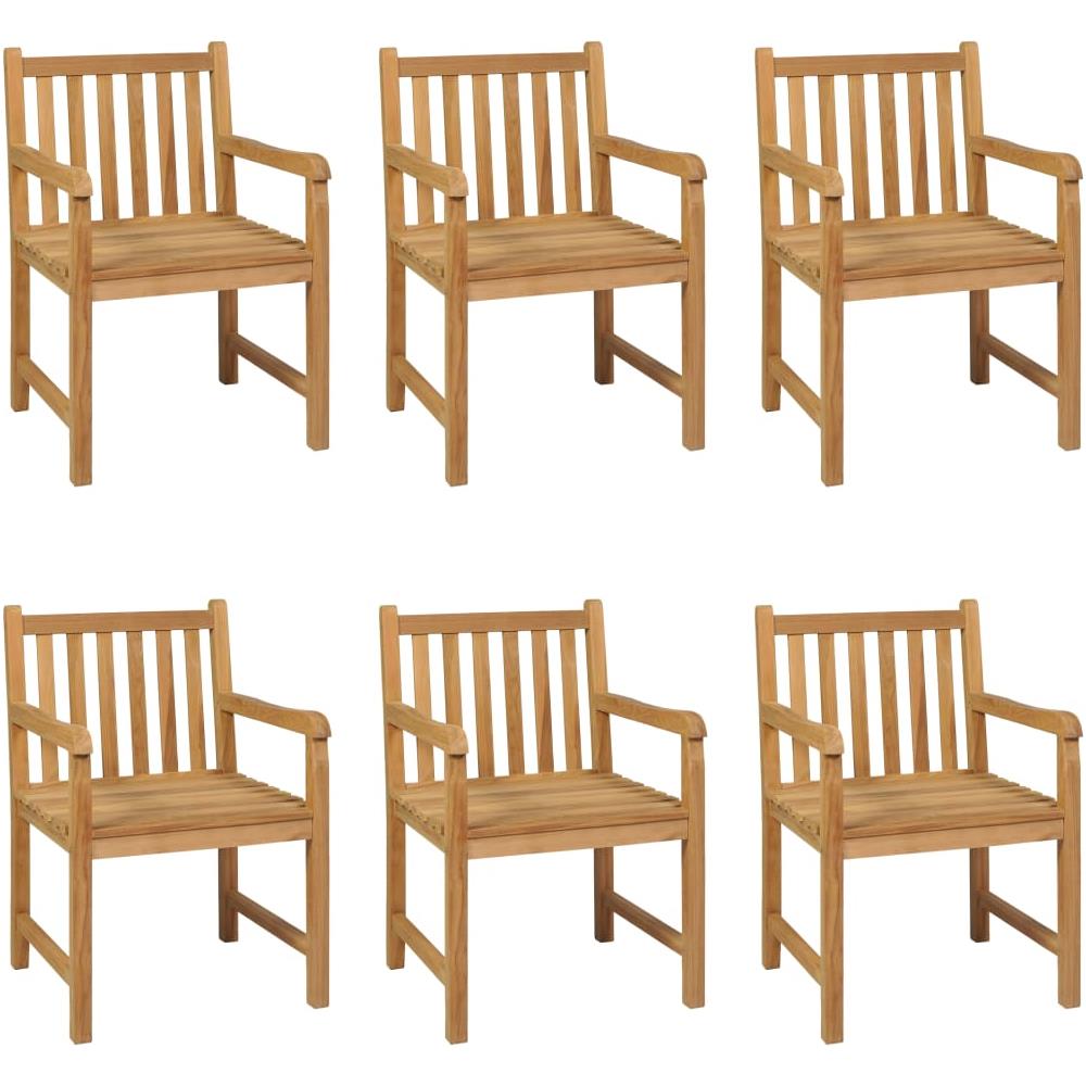Set da Pranzo per Esterni 7 pz in Legno Massello di Teak - Foto 2