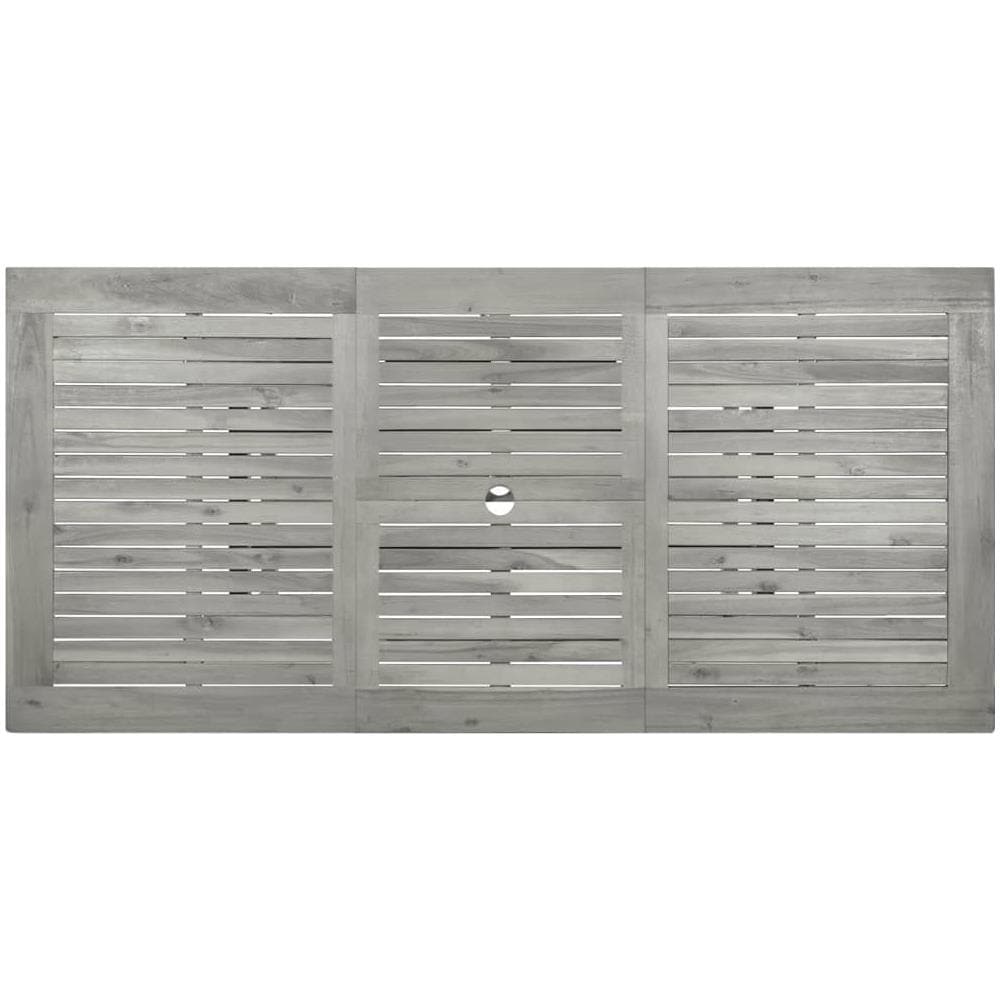 Tavolo Da Pranzo Per Esterni (120-170) x80x75 Cm Massello Acacia - Foto 3