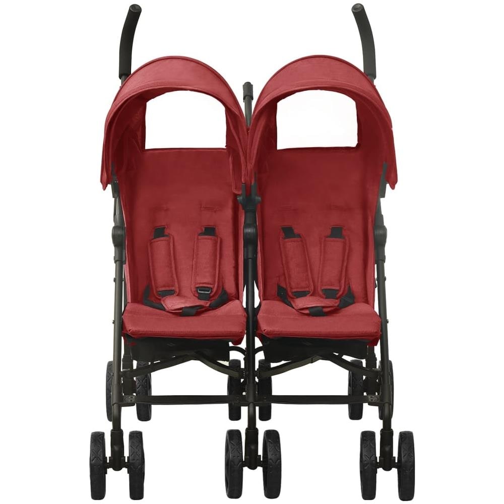 Passeggino Gemellare In Acciaio Rosso - Foto 2