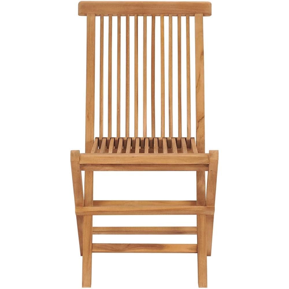 Sedie Da Giardino Pieghevoli 8 Pz In Legno Massello Di Teak - Foto 2