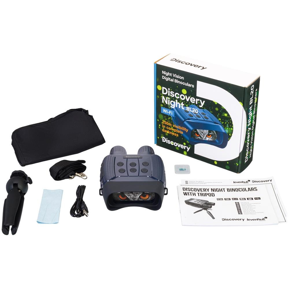 Visore Notturno Binoculare Digitale Discovery Night Bl20 Con Treppiede - Foto 2