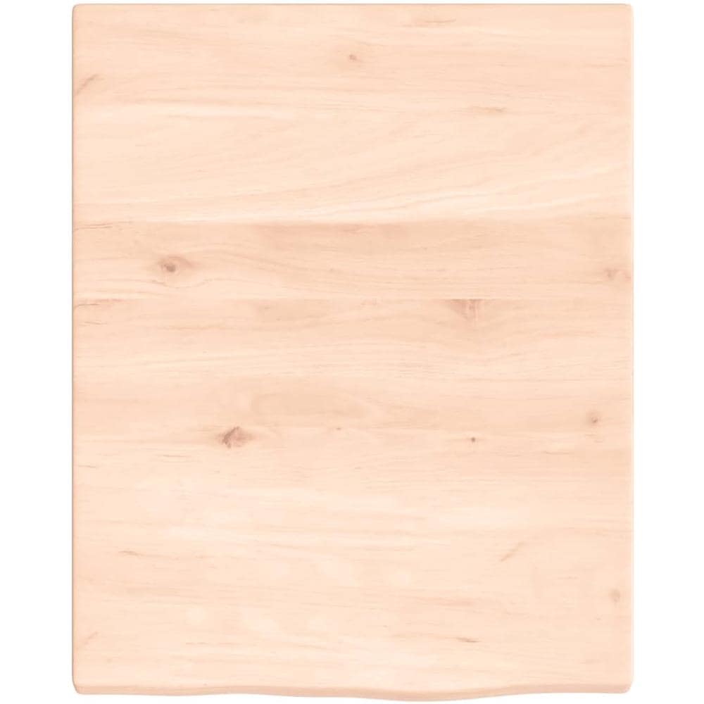 Ripiano a Parete 40x50x2 cm Legno Massello Rovere Non Trattato - Foto 2