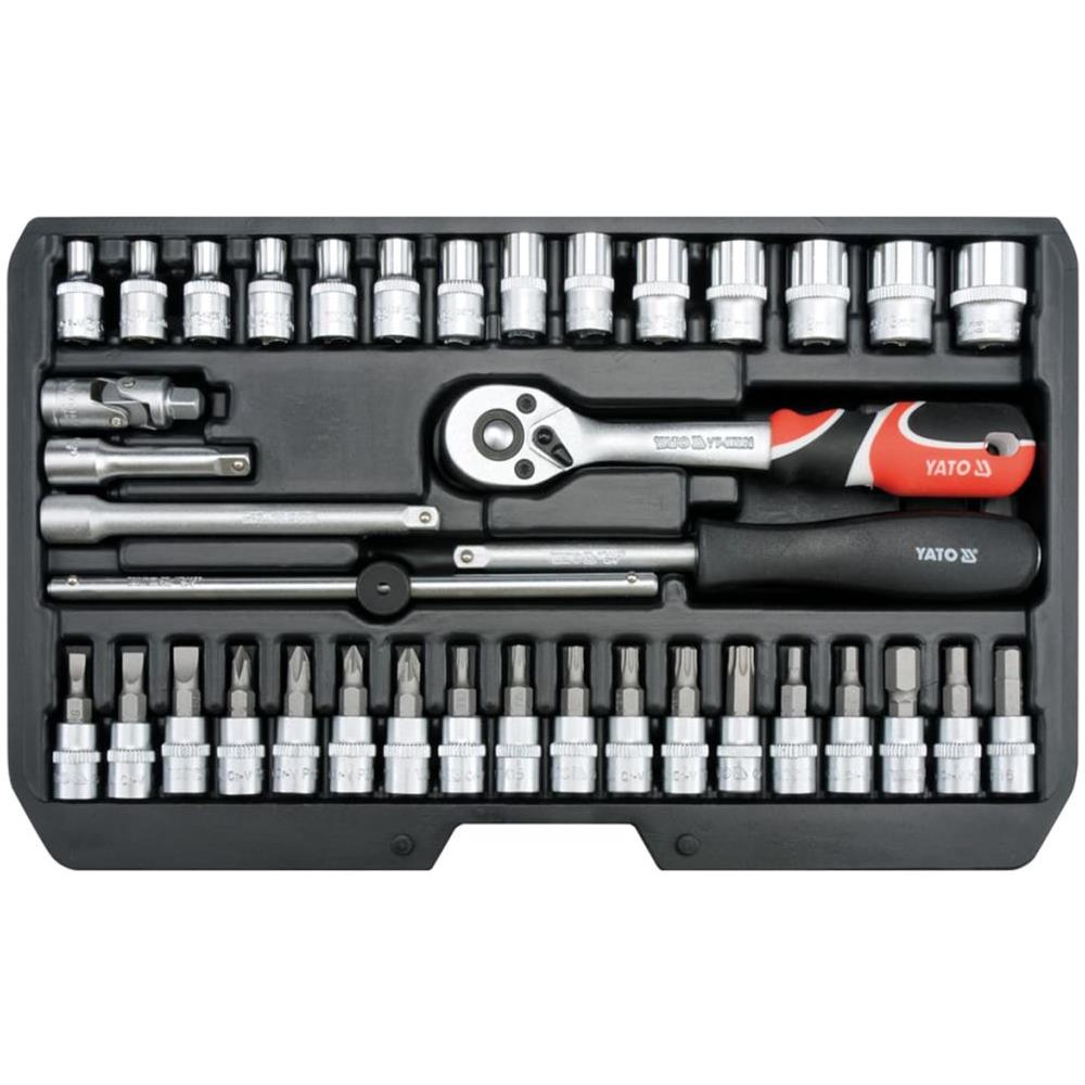 Set Cricchetto Chiavi A Tubo In Metallo Nero 38 Pezzi Yt-14471 - Foto 2