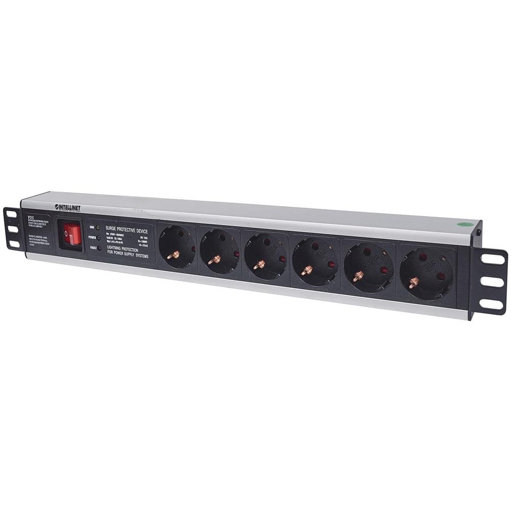 I-CASE STRIP-16SHI - Multipresa per Rack 19'' 6 posti Spina Schuko - Foto 1