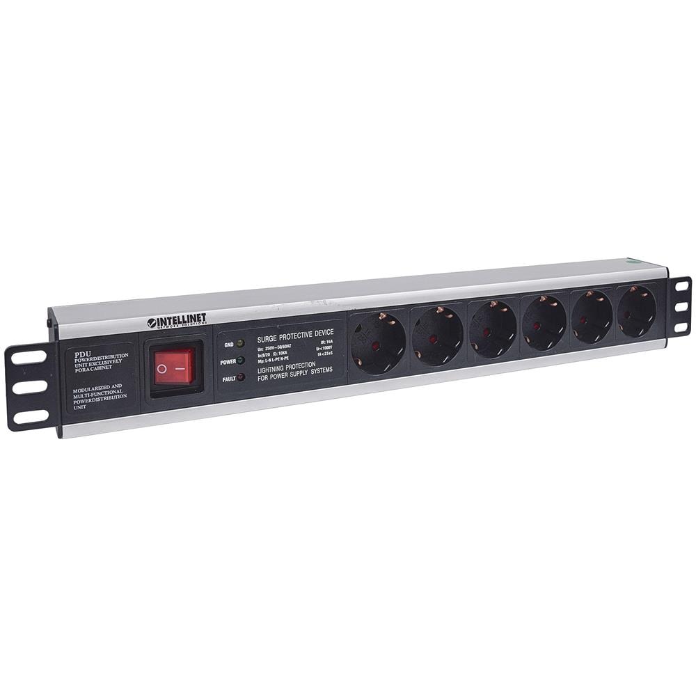 I-CASE STRIP-16SHI - Multipresa per Rack 19'' 6 posti Spina Schuko - Foto 2