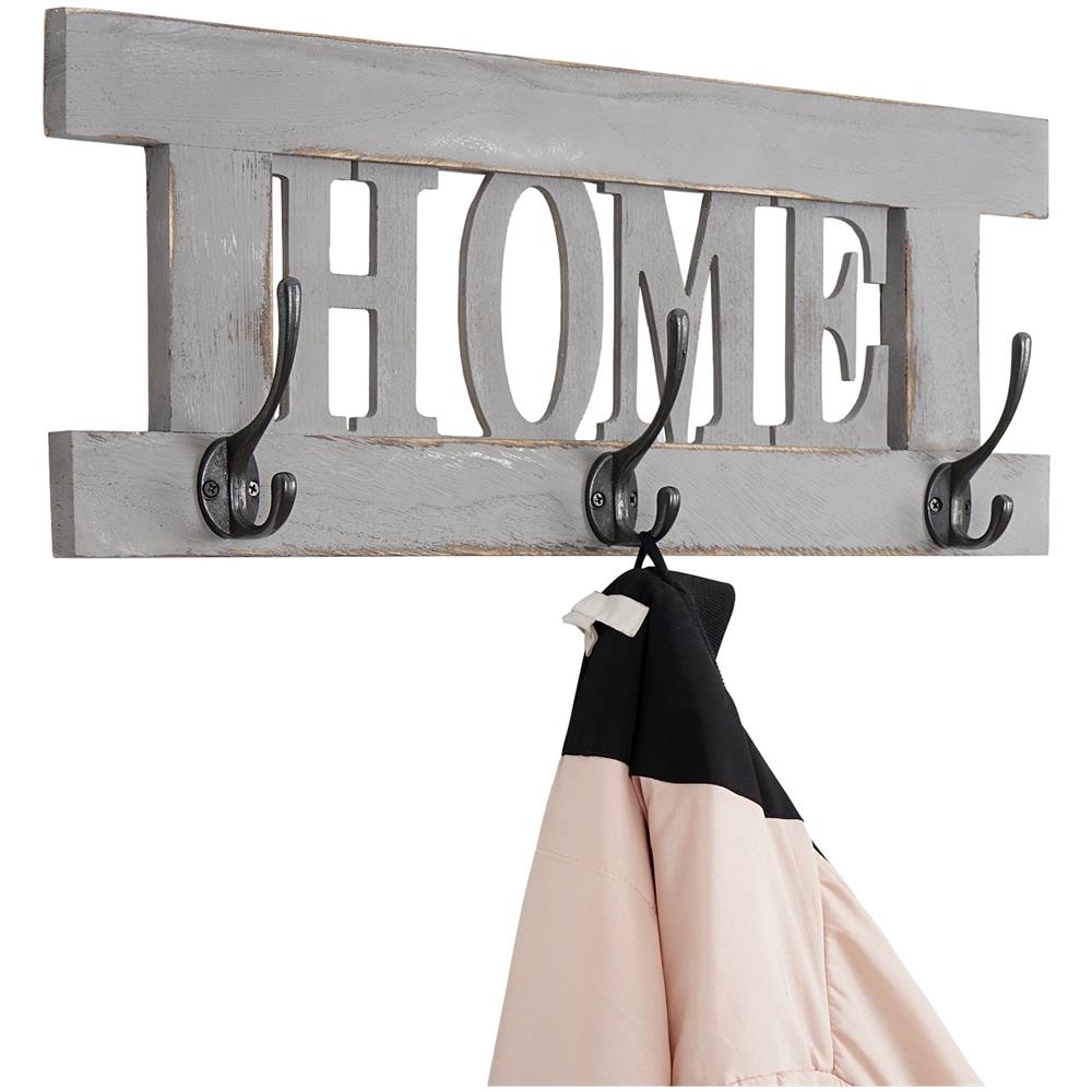 Serie Vintage set 2x appendiabiti guardaroba Family Home paulonia ~ bianco
