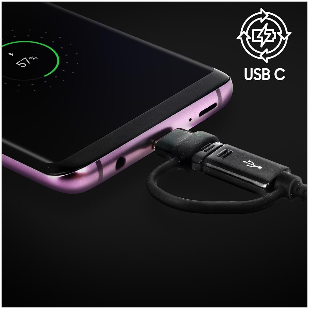 Cavo Micro-usb / Usb Tipo-c Verso Usb 2 In 1 1.5m Originale Samsung - Nero - Foto 2