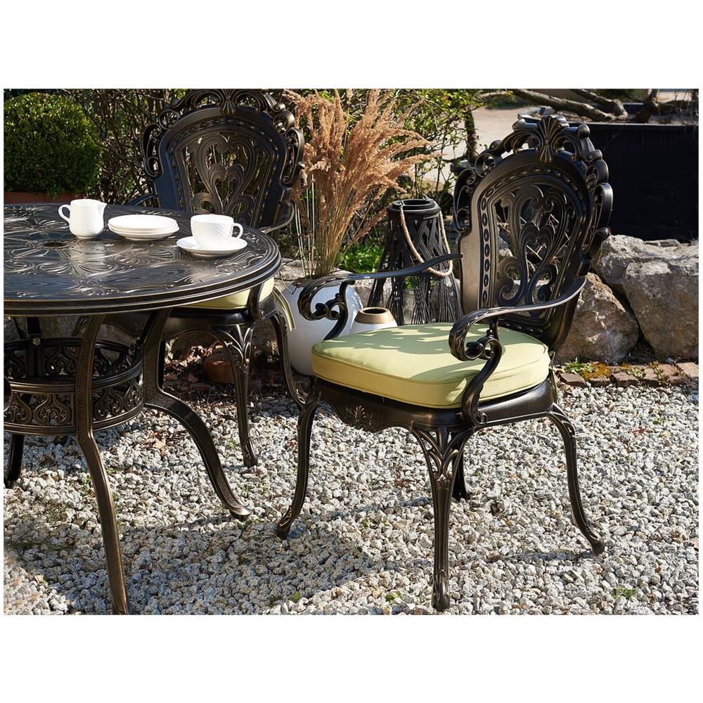 Set Di 2 Sedie Da Pranzo Da Giardino Marrone Sapri - Foto 2