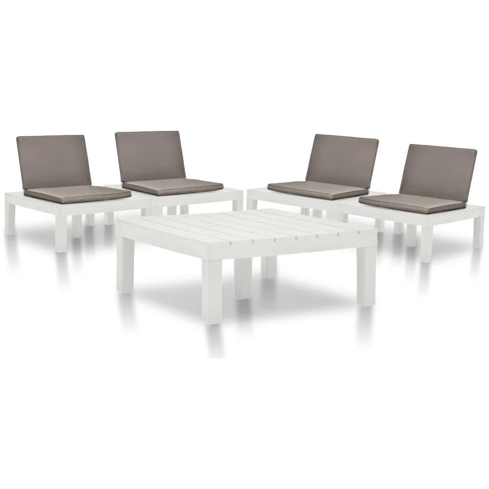 VidaXL Tavolino Da Giardino Bianco 53x53x53 Cm – Alluminio Pressofuso – Leggero E Resistente - 4