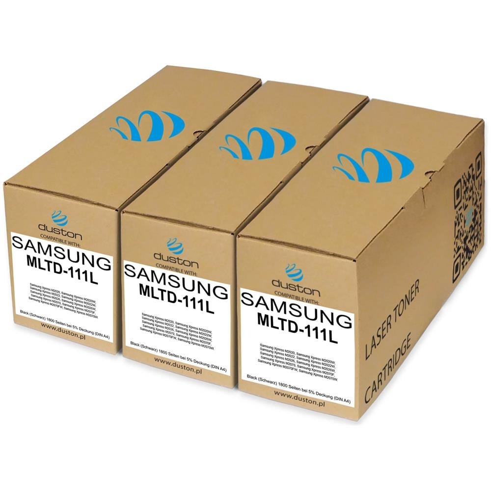 TONER - 3x Mltd111l, Mlt-d111l Negro Compatible Con Samsung Xpress Sl-m2020 M2020w M2022 M2022w M2070 M2070f M2070fw M2070w - Foto 1