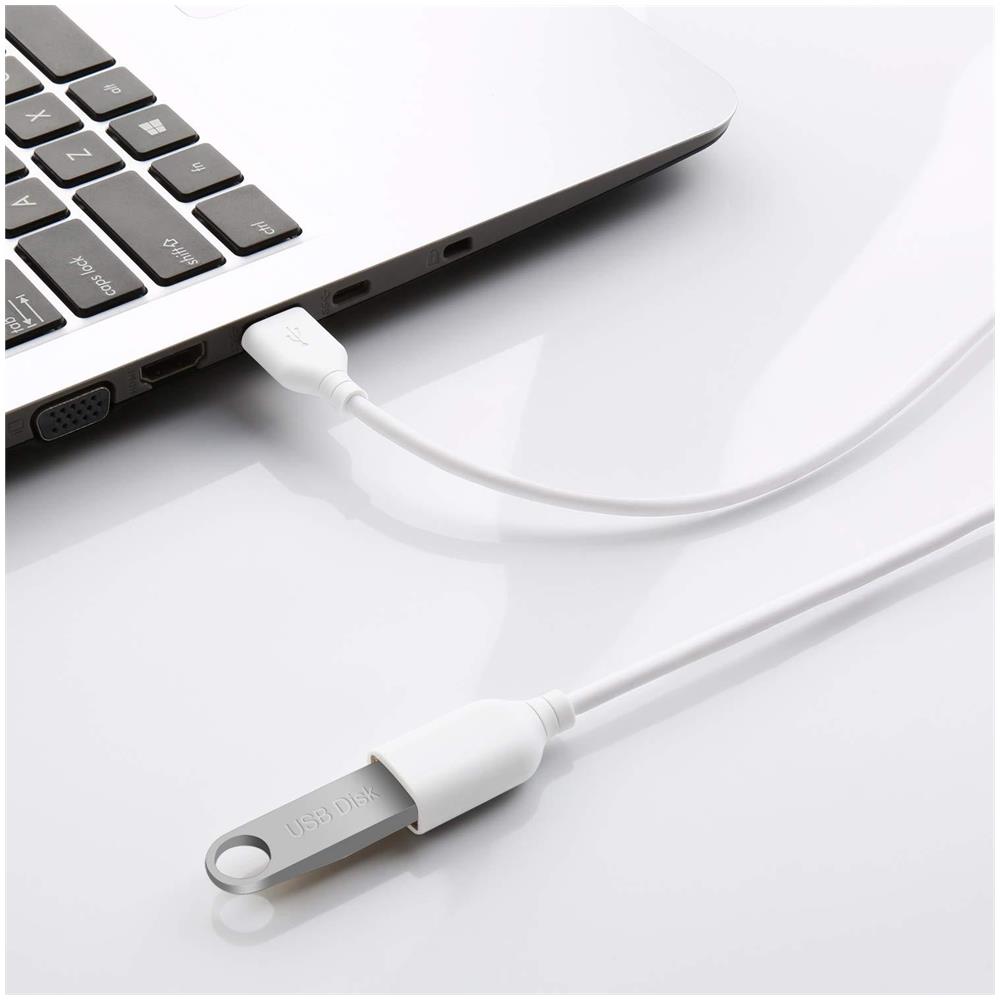10ft 3m Usb 2.0 Extension Cable - Un Maschio Ad Una Femmina Di Ricarica E Cavo Extender Sincronizzazione Usb (10ft Bianco)  - Foto 2