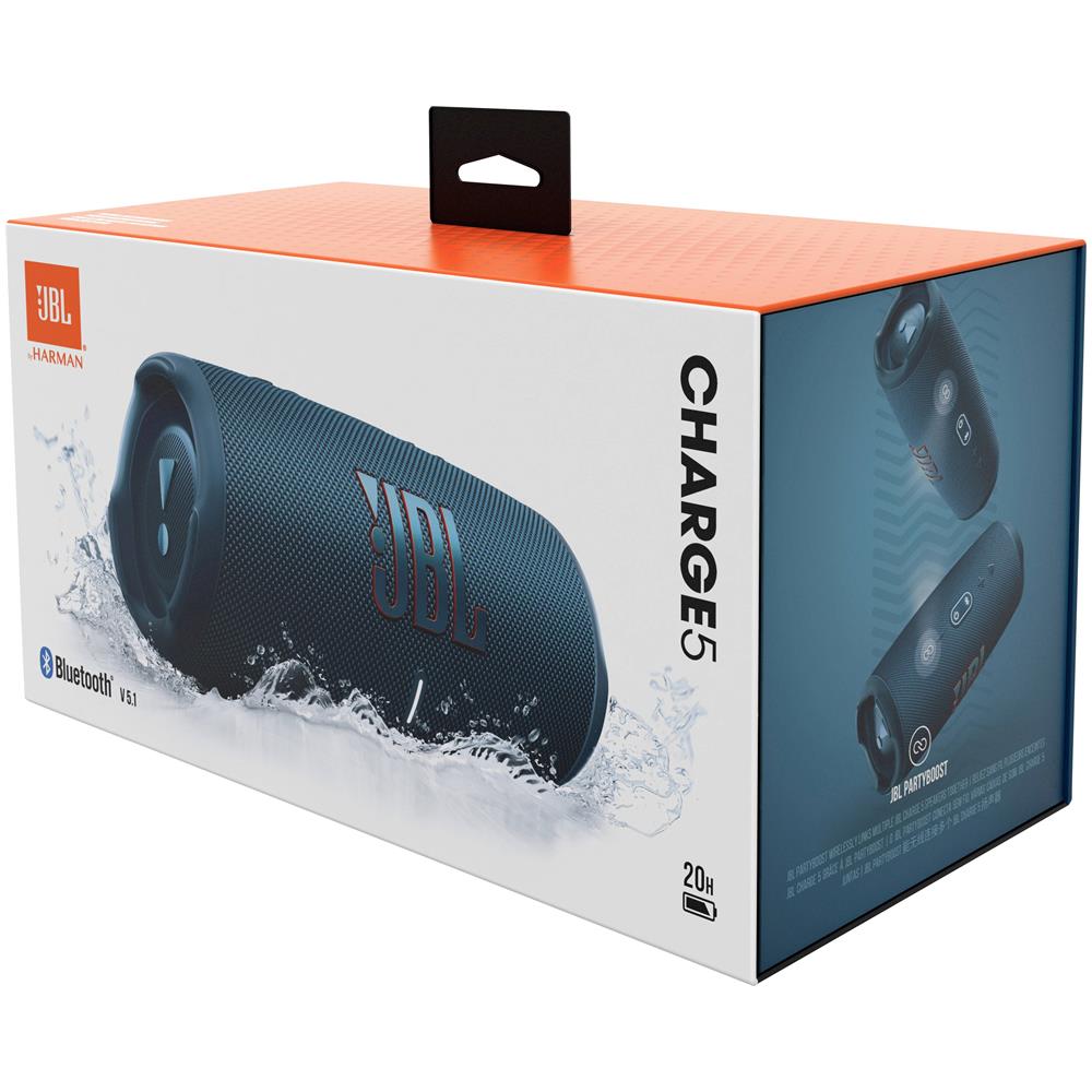 Speaker Portatile Charge 5 Wireless Bluetooth Potenza 30 + 10 Watt con PowerBank Colore Blu - Foto 8