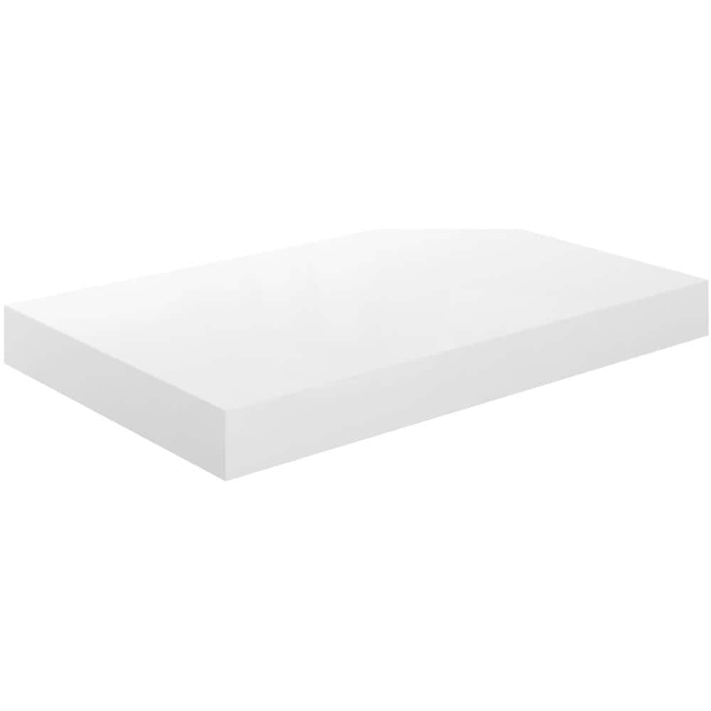 Scaffale A Parete Bianco Lucido 40x23x3,8 Cm In Mdf - Foto 2