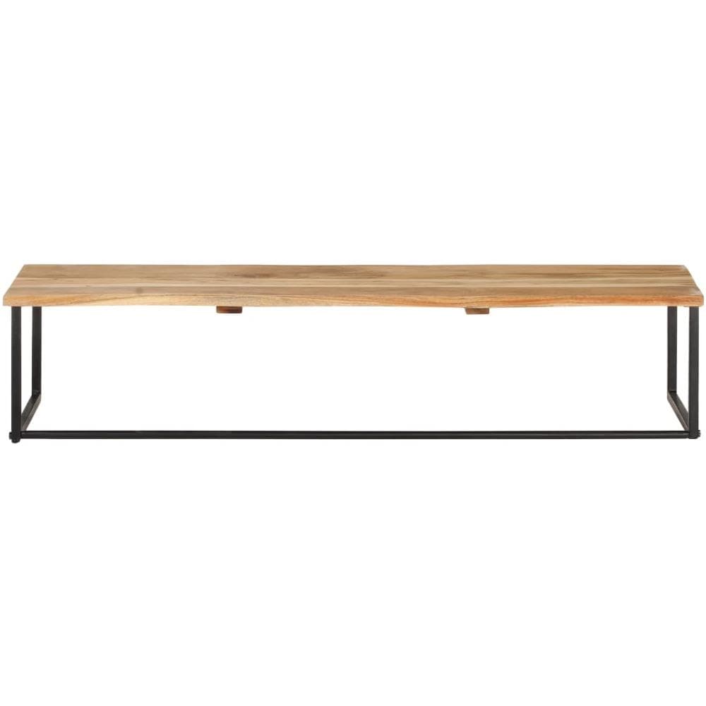 Attaccapanni con Bordi Vivi 100x35x22 cm in Legno di Acacia - Foto 2