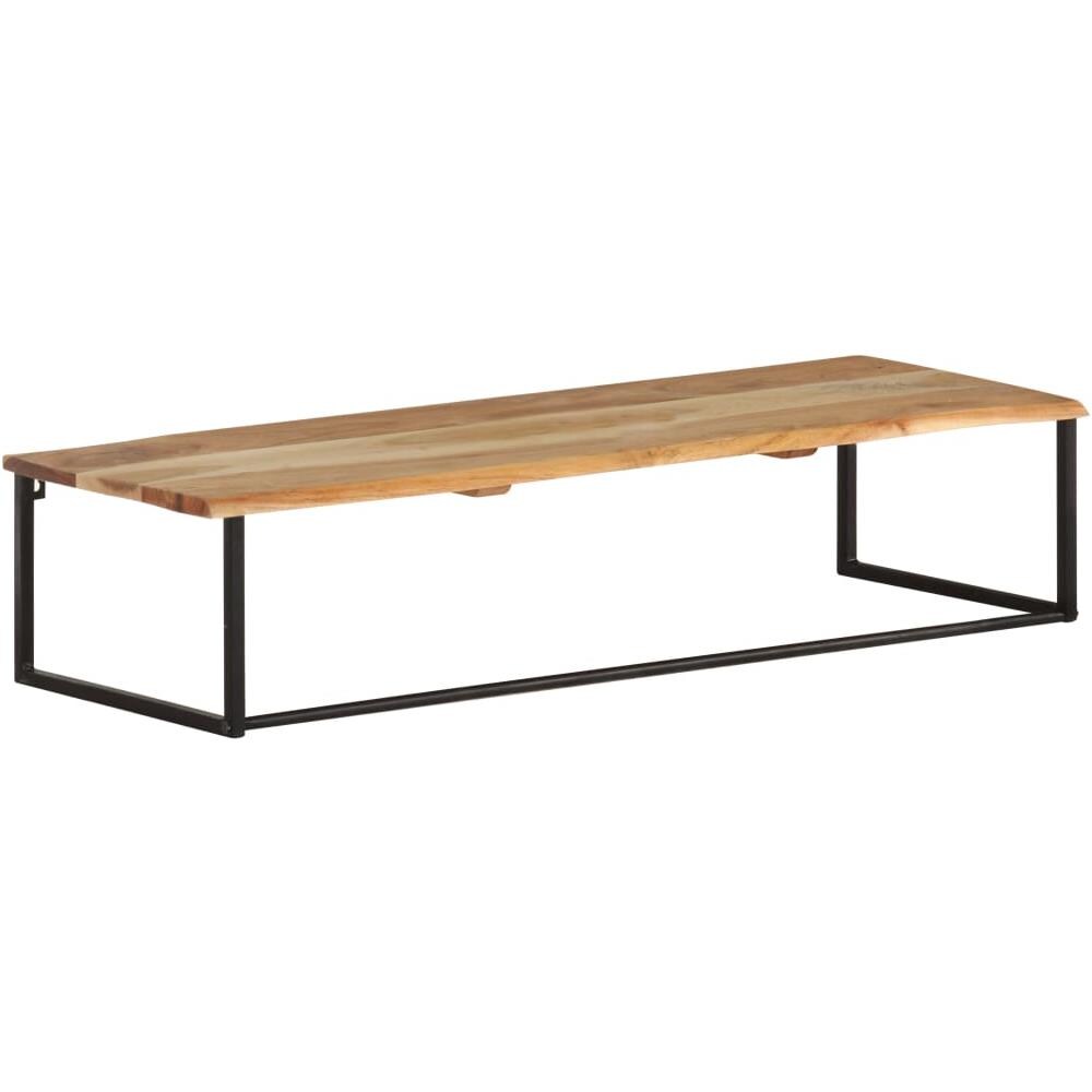 Attaccapanni con Bordi Vivi 100x35x22 cm in Legno di Acacia - Foto 1