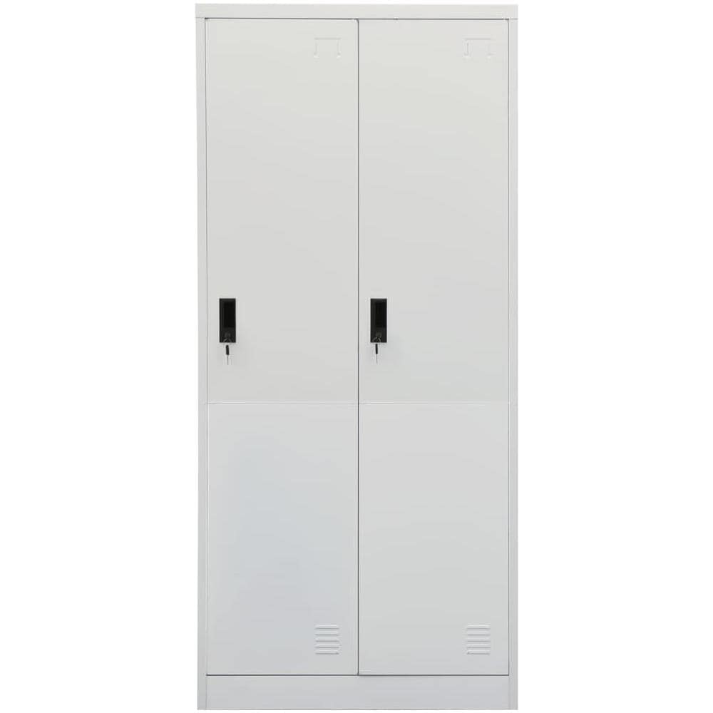 Armadio Grigio Chiaro 80x50x180 Cm In Acciaio - Foto 3