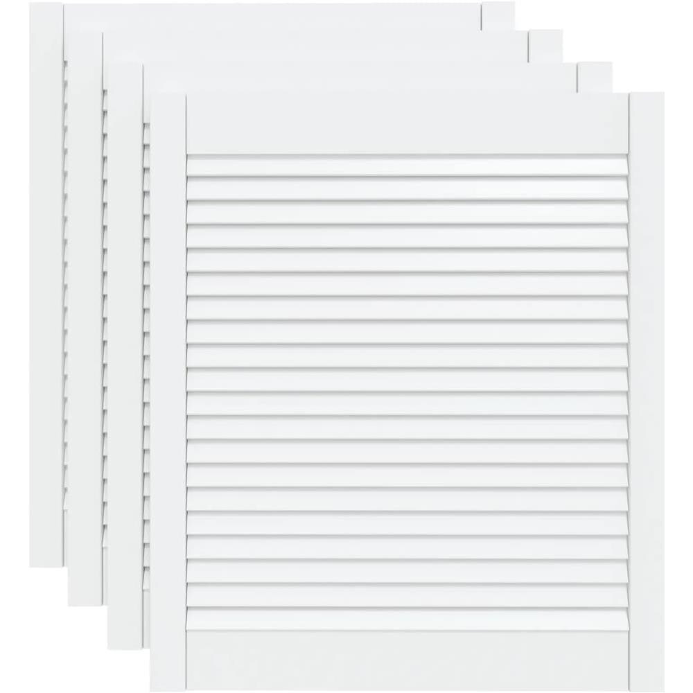 Ante a Lamelle 4 pz Bianche 69x59,4 cm in Legno di Pino - Foto 1