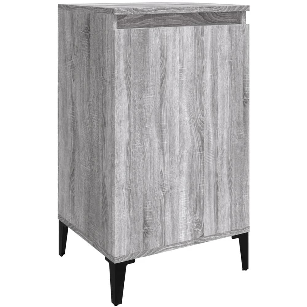Comodino Grigio Sonoma 40x35x70 Cm In Legno Multistrato - Foto 1