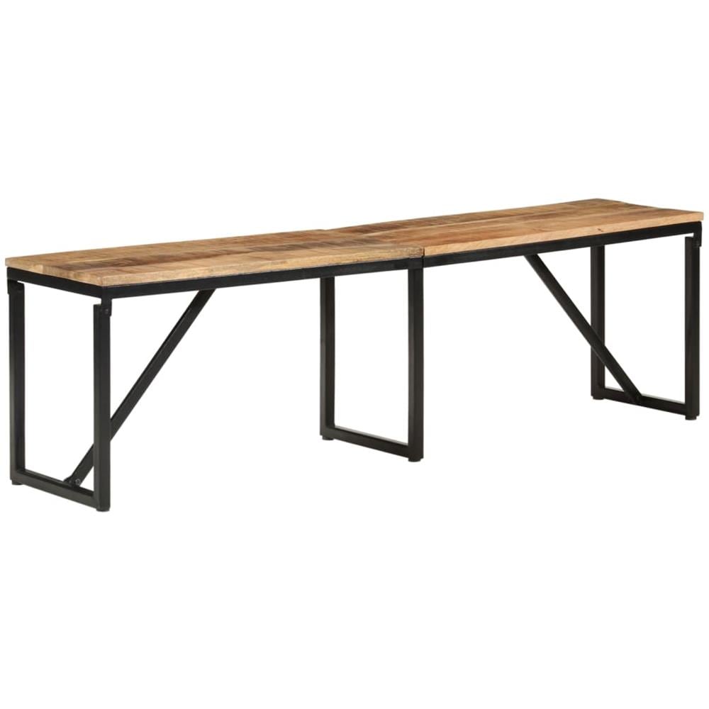 Panca 160x35x46 Cm In Legno Massello Di Mango - Foto 1