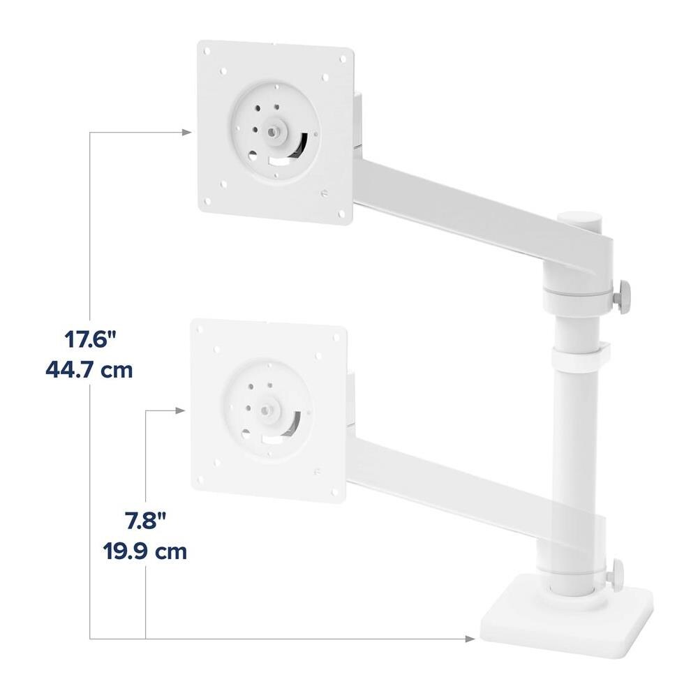 NX Series NX MONITOR ARM WHITE 86,4 cm (34") Nero, Bianco Scrivania - Foto 10