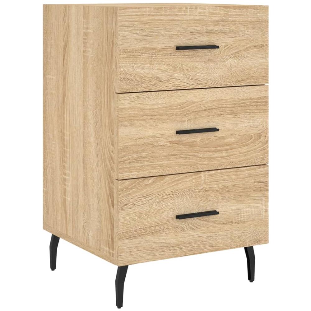 Comodino Rovere Sonoma 40x40x66 Cm In Legno Multistrato - Foto 2