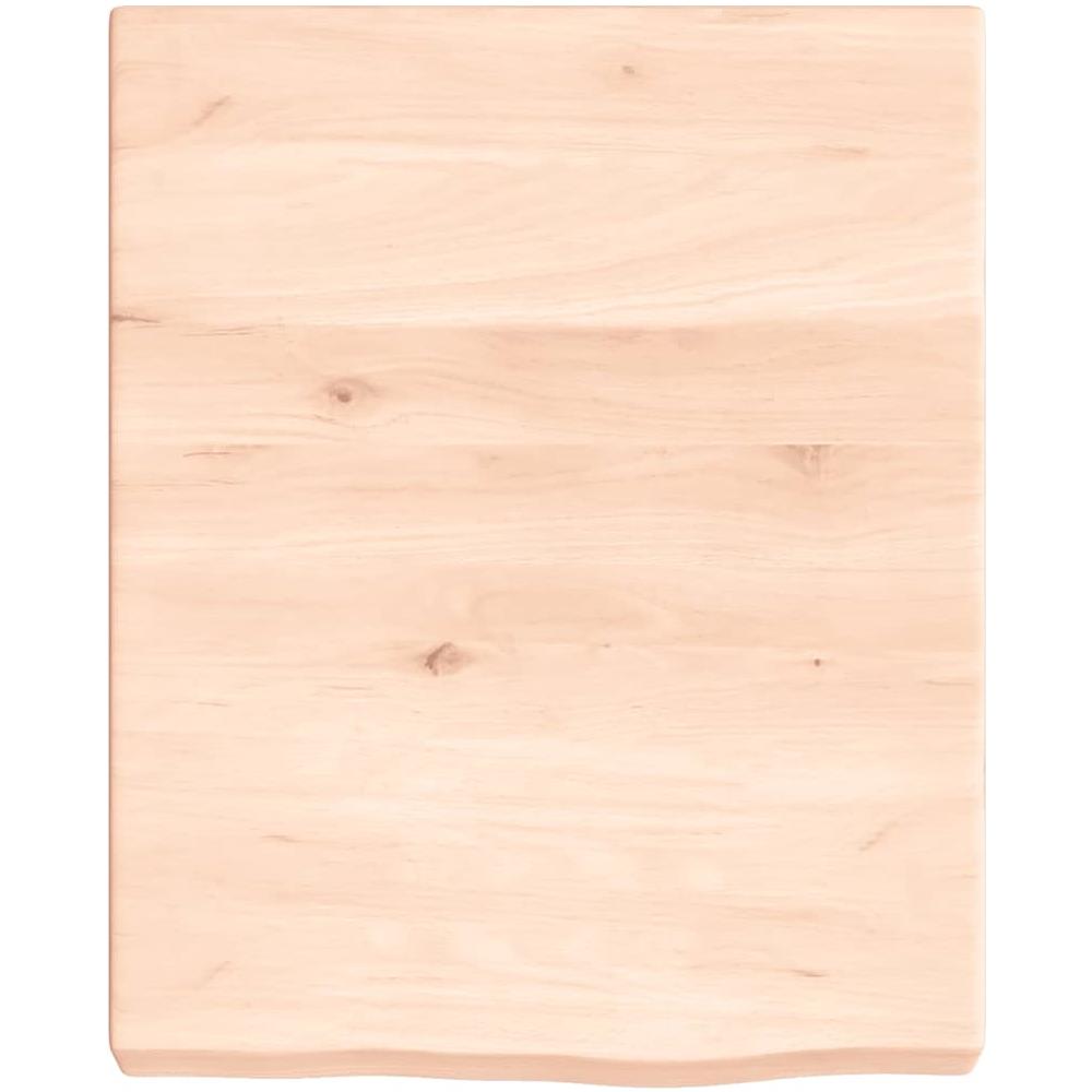 Ripiano a Parete 40x50x (2-6) cm Massello Rovere Non Trattato - Foto 2