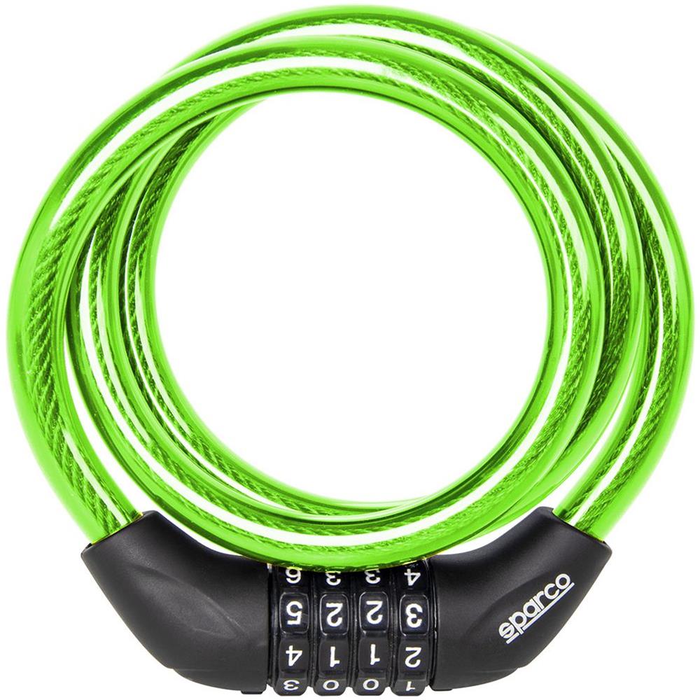 Lucchetto Giallo Morbido Per Bicicletta In Acciacio Zinco Ottone Abs Pvc Con Combinazione - Foto 1