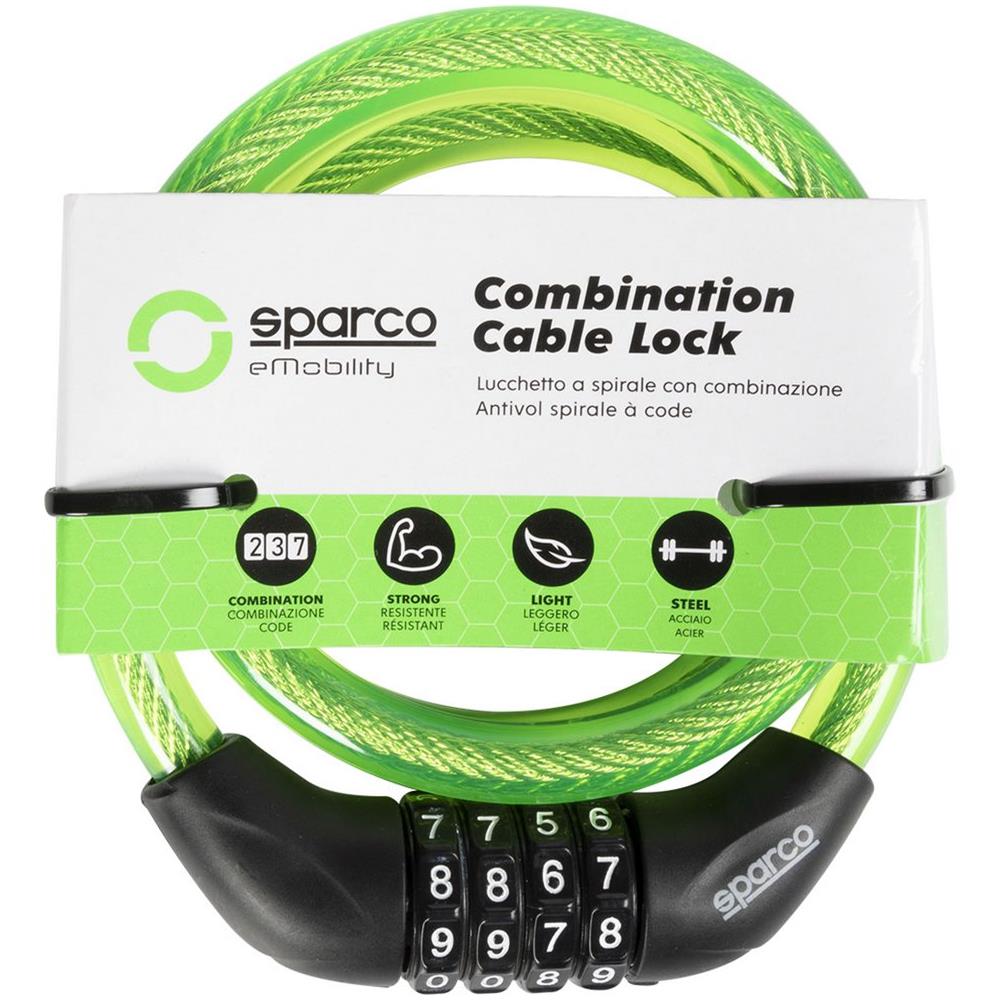 Lucchetto Giallo Morbido Per Bicicletta In Acciacio Zinco Ottone Abs Pvc Con Combinazione - Foto 2