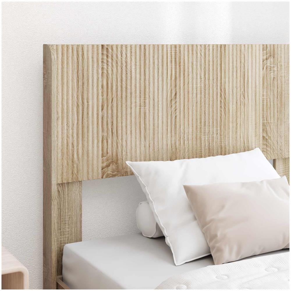 Struttura del letto con stoccaggio e testata Rovere Sonoma - Foto 2