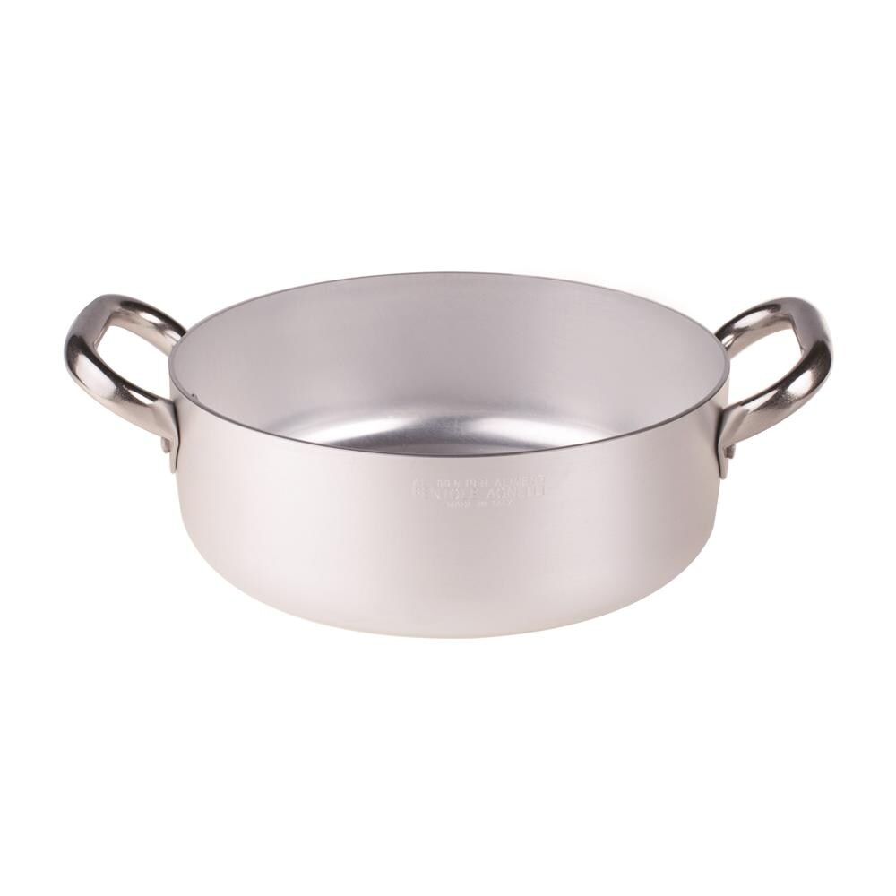 Casseruola Bassa 2 Maniglie Diametro 20 cm - Linea Alluminio 3 mm - Foto 1