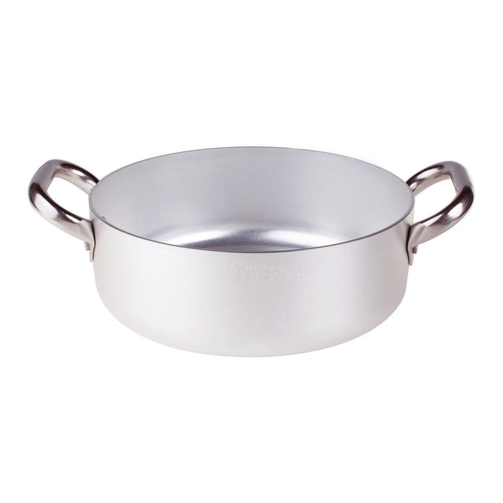 Casseruola Bassa 2 Maniglie Diametro 20 cm - Linea Alluminio 3 mm - Foto 3