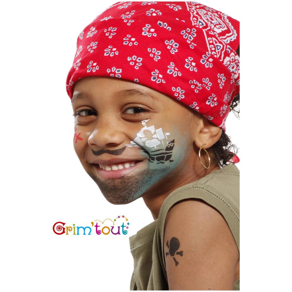 Mascherine Per Trucco Dei Cavalieri E Pirati Grim'tout Riutilizzabili Taglia Unica - Foto 2