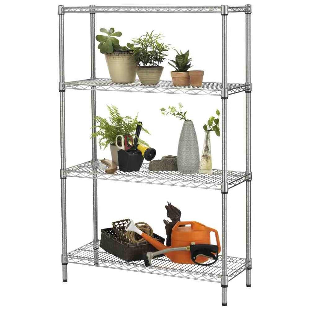 Scaffale Robusto Fin Outdoor Con 4 Piani Cm 36 X 90 X 137 Libreria Heavy In Acciaio Zinco-cromato Per Esterni Kit Archimede - Foto 1