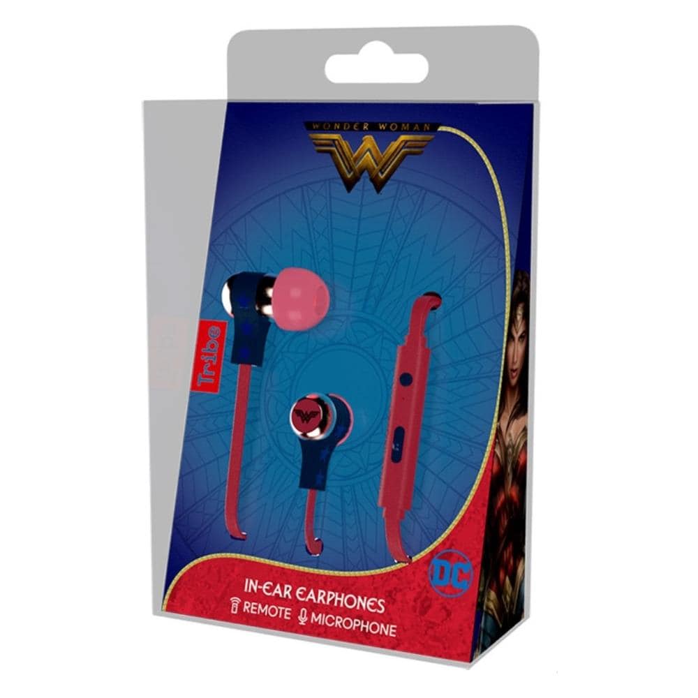 Swing Wonder Woman Auricolare Stereo con Microfono + Tasto Volume - Blu / Rosso - Foto 2
