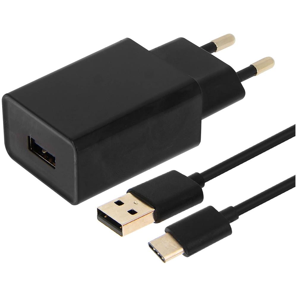 Caricabatterie 2a + Cavo Usb Type C 1.2m Originale - Nero - Foto 2