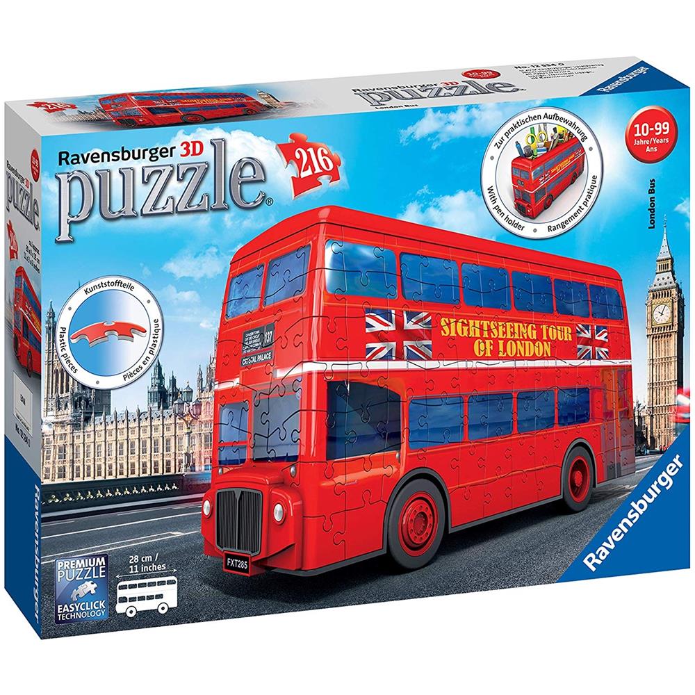 Puzzle 3D London Bus 216 pz 28 x 8 x 15 cm 12534 - Foto 1