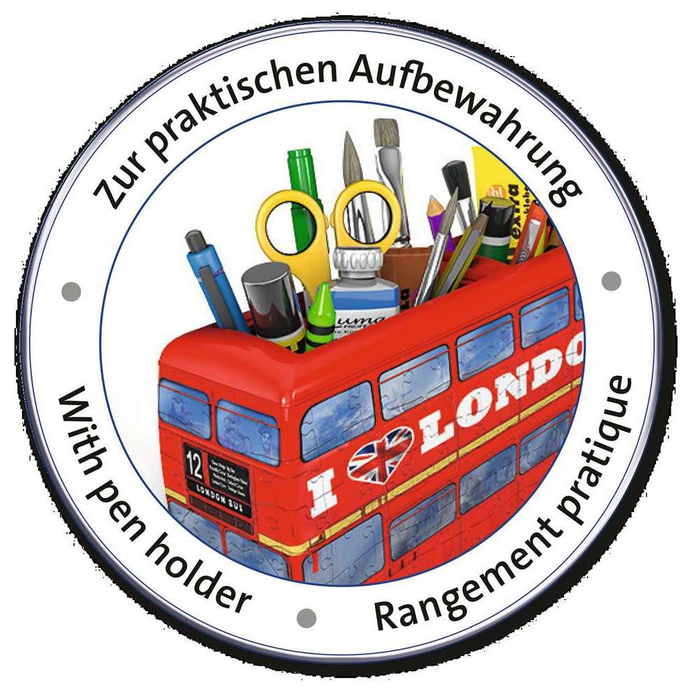 Puzzle 3D London Bus 216 pz 28 x 8 x 15 cm 12534 - Foto 4