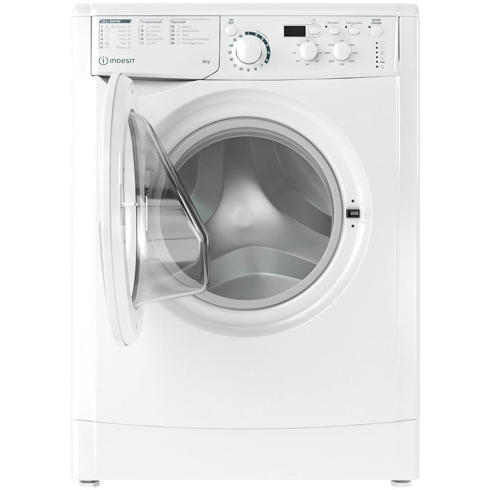INDESIT - Lavatrice Slim EWSD61251W Water Balance Plus 6 Kg Classe F ...