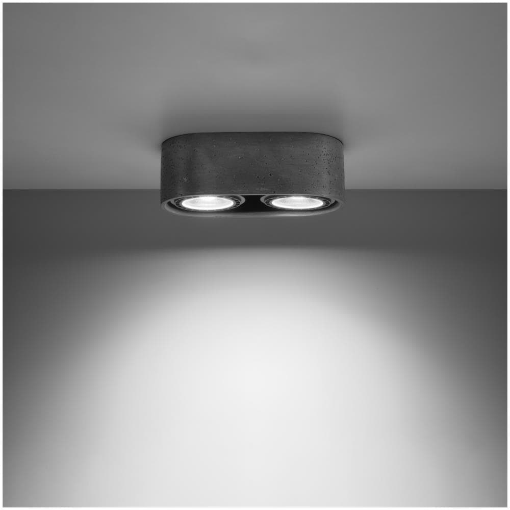 Downlight Doppi Da Superficie Ovale Grigio Gu10 - Foto 10