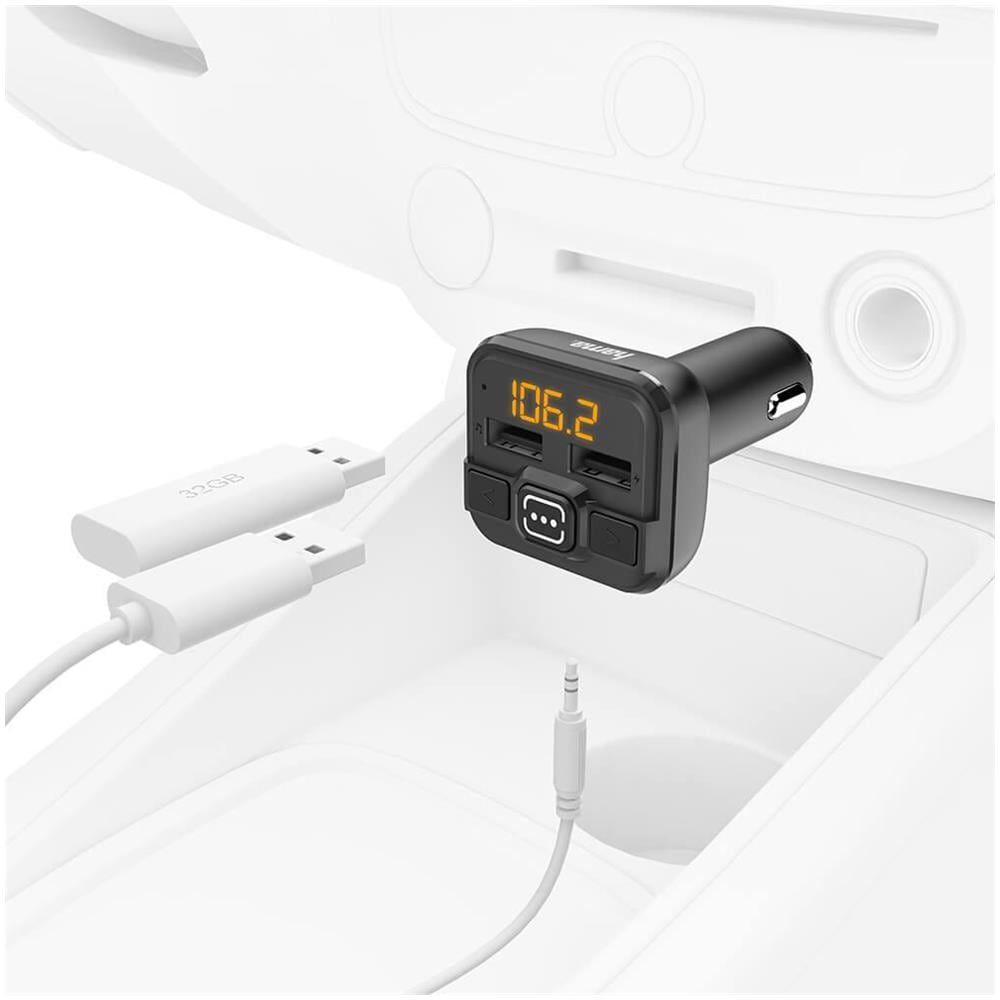 Trasmettitore Fm Hama Aux-in E Usb-in - Foto 2