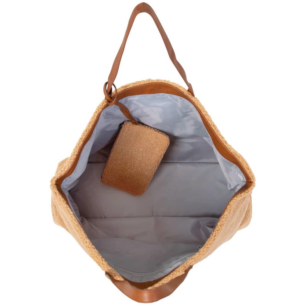 Borsa Family Bag in Peluche Beige - Foto 2