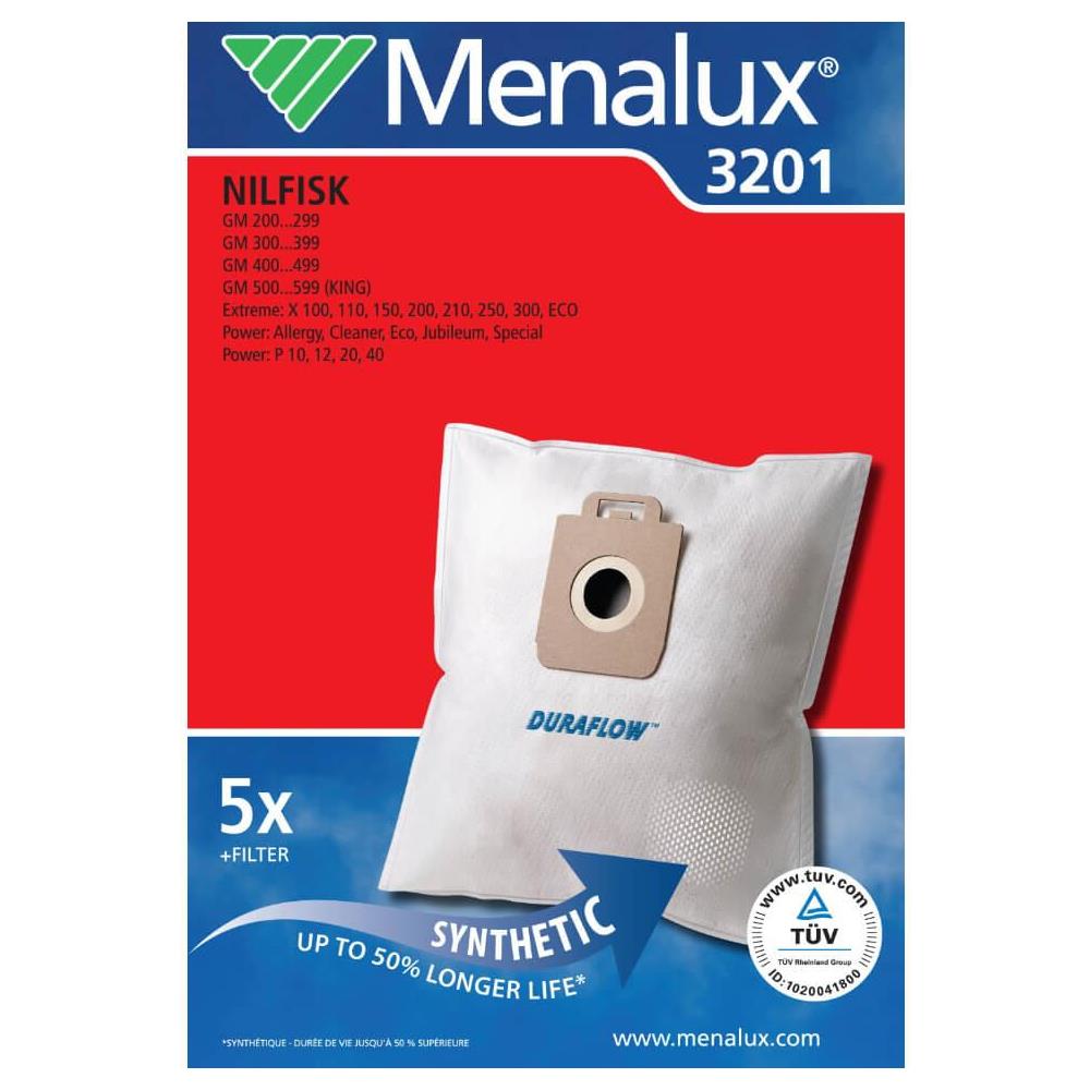 Sacchetti Per Aspirapolvere 3201 Sintetico Confezione Da 5 + Filtro - Foto 2