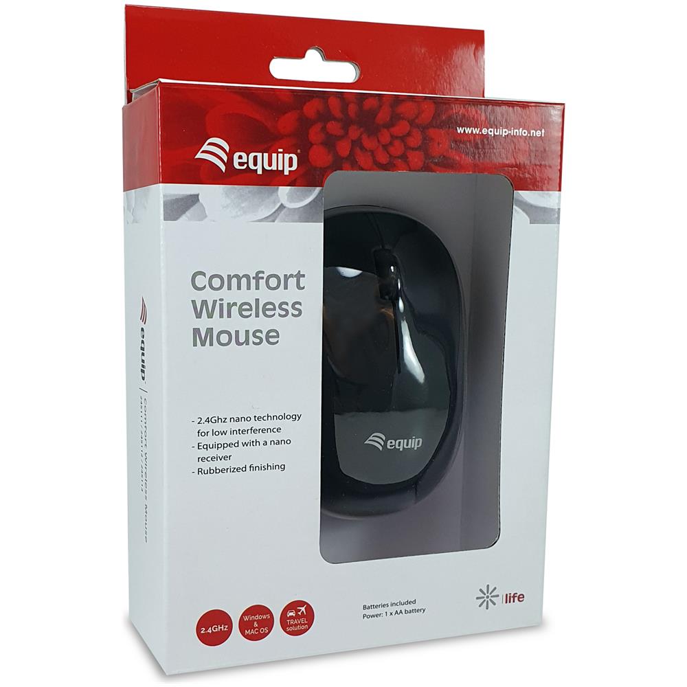 Confort Mouse Wireless Black - Foto 4