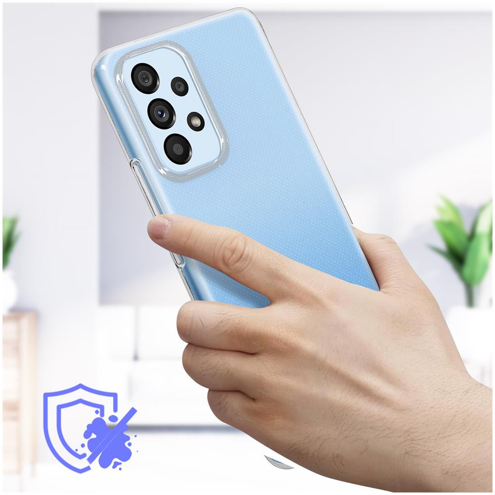 Cover Samsung Galaxy A53 5g Silicone Flessibile Jelly Tok Trasparente - Foto 2
