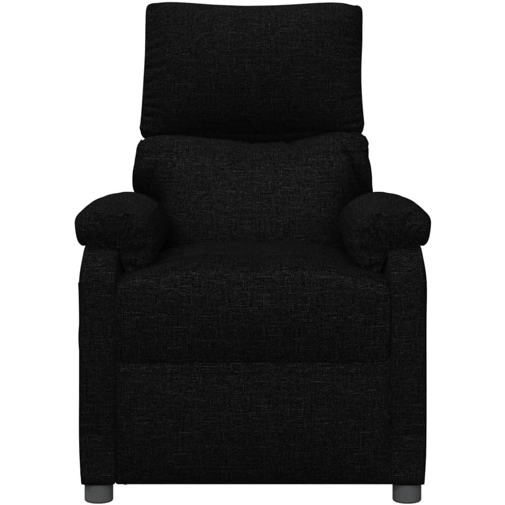 Poltrona Reclinabile Nera In Tessuto - Foto 2