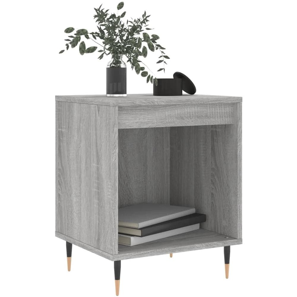 Comodini 2pz Grigio Sonoma 40x35x50 Cm In Legno Multistrato - Foto 3