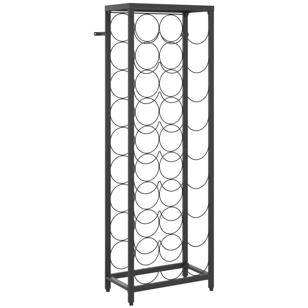 Portavini Da 27 Bottiglie Nero 34x18x100cm In Ferro Battuto - Foto 2