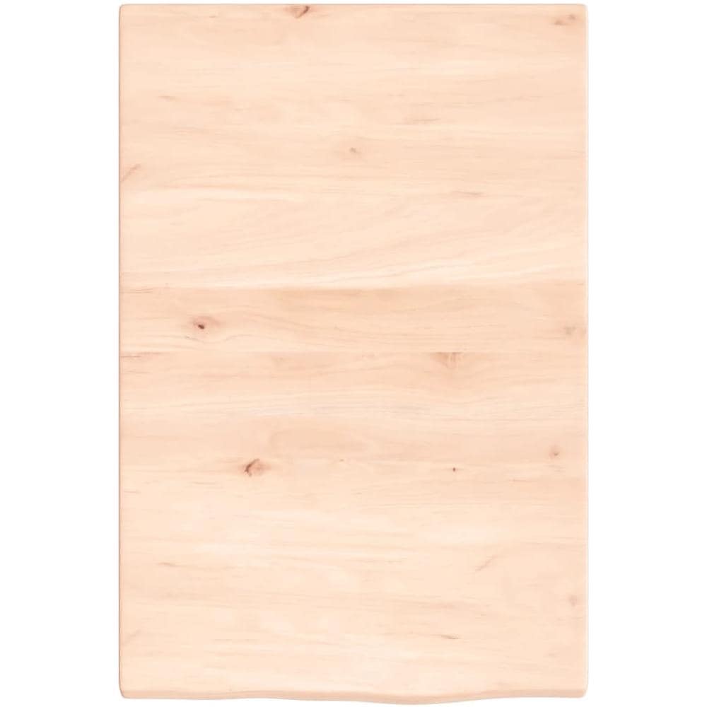 Ripiano a Parete 40x60x2 cm Legno Massello Rovere Non Trattato - Foto 2